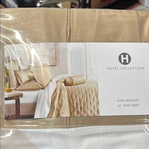 Hotel Collection Gold King Bedskirt - Picture 2 of 3